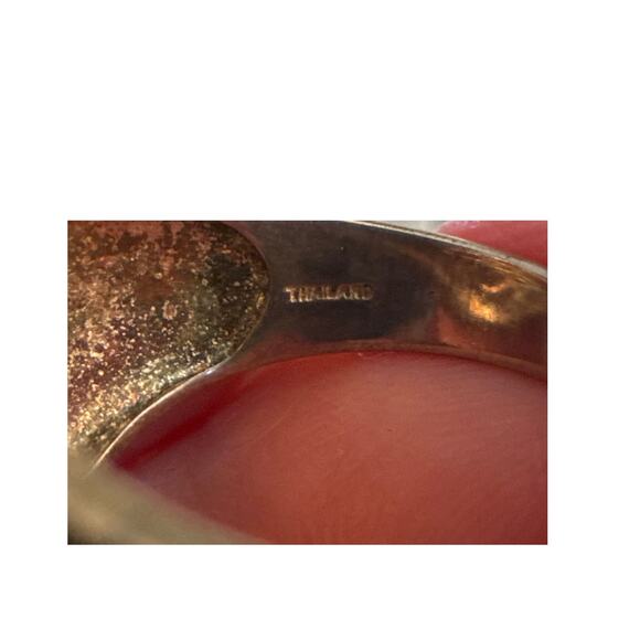 925 SS Multi Gemstone Ring Size 8 Garnet, Blue Topaz, Peridot, Amethyst Citrine - Picture 7 of 9